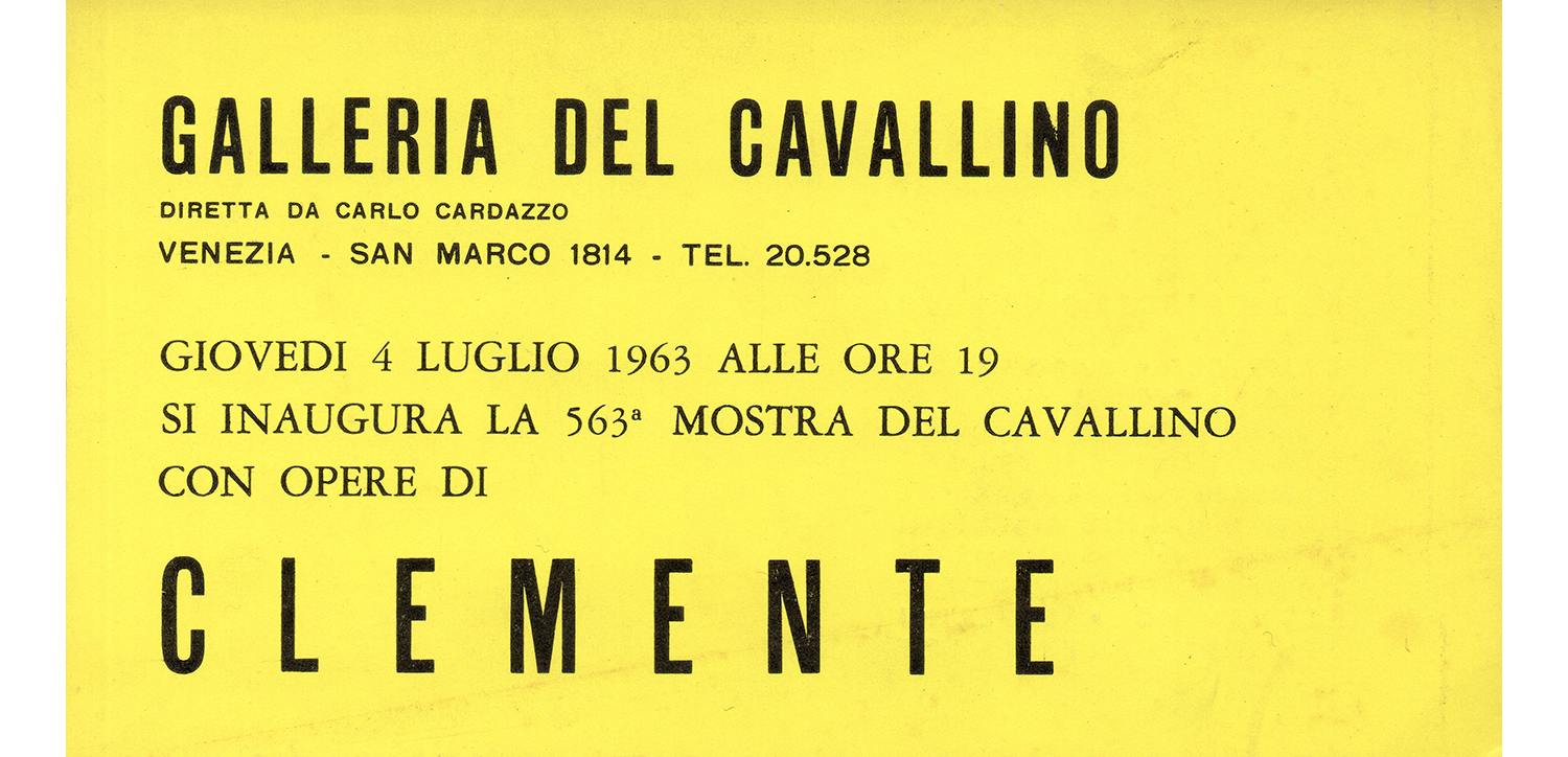 1963 Galleria del Cavallino Venise